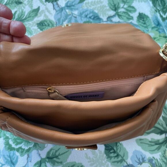 House of Want Women's H.O.W. We Are Splendid  Shoulder Crossbody  Bag, Toffee NW - Picture 8 of 10
